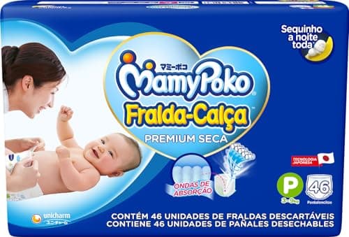 MamyPoko Fralda-Calça Premium Seca P 46 Unidades